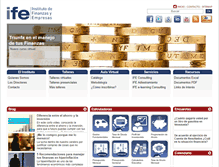 Tablet Screenshot of instituto-finanzas.com